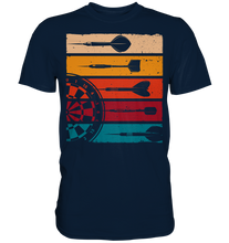 Laden Sie das Bild in den Galerie-Viewer, Retro Dartscheibe Dart Team Darts Pfeile T-Shirt