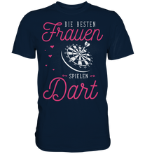 Laden Sie das Bild in den Galerie-Viewer, Dart Mädchen Dartspielerin Frauen Darts T-Shirt