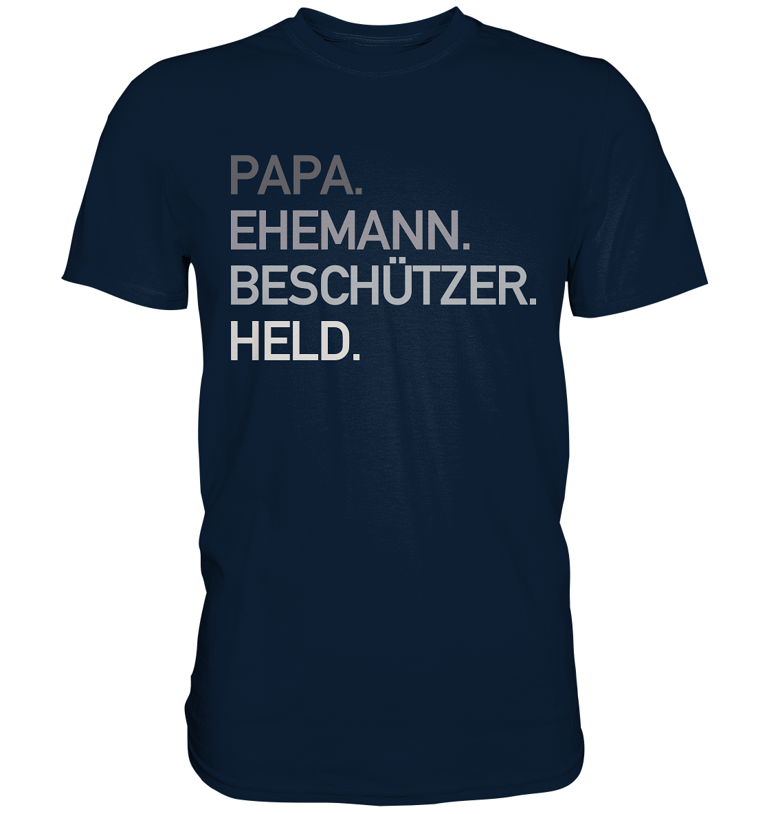 Papa Ehemann Beschützer Held TShirt Vatertag Geschenkidee Tigerlino®