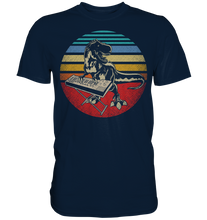 Laden Sie das Bild in den Galerie-Viewer, Retro Japan Synthesizer Analoger Musik Trex T-Shirt