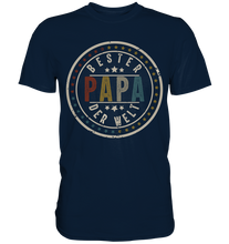 Laden Sie das Bild in den Galerie-Viewer, Bester Papa der Welt Vatertag Geschenk Vintage Vater T-Shirt