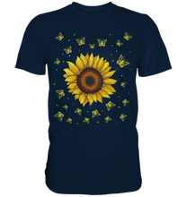 Laden Sie das Bild in den Galerie-Viewer, Sonnenblume Schmetterling T-Shirt