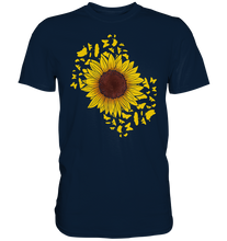 Laden Sie das Bild in den Galerie-Viewer, Sonnenblumen Schmetterling Garten T-Shirt Gärtner Geschenk