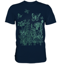 Laden Sie das Bild in den Galerie-Viewer, Natur Wiese Frauen Schmetterling Baum T-Shirt