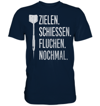 Laden Sie das Bild in den Galerie-Viewer, Lustiger Dart Spruch Dartpfeil Probleme T-Shirt
