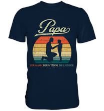 Laden Sie das Bild in den Galerie-Viewer, Papa Tochter Vatertag Geschenk Vater T-Shirt