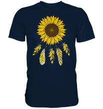 Laden Sie das Bild in den Galerie-Viewer, Traumfänger Sonnenblumen T-Shirt Garten Motiv Gärtner Geschenk