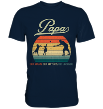 Laden Sie das Bild in den Galerie-Viewer, Papa Kinder Vater Geschenk Vatertag T-Shirt