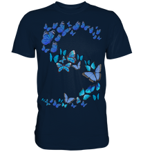 Laden Sie das Bild in den Galerie-Viewer, Schöne Blaue Schmetterlinge T-Shirt