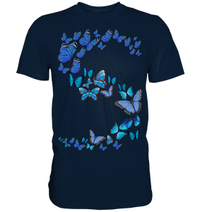 Schöne Blaue Schmetterlinge T-Shirt