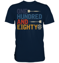 Laden Sie das Bild in den Galerie-Viewer, Darts Sport Dartpfeile Turnier Einhundertachtzig 180 Dart T-Shirt