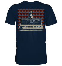 Laden Sie das Bild in den Galerie-Viewer, Analog Modular Synthesizer Katze Musikproduzent T-Shirt