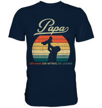 Laden Sie das Bild in den Galerie-Viewer, Papa Kind Baby Vater Geschenk Vatertag T-Shirt