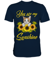 Laden Sie das Bild in den Galerie-Viewer, Katze Sonnenblumen T-Shirt Gärtner Geschenk