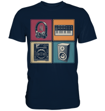 Laden Sie das Bild in den Galerie-Viewer, Modular Synthesizer Analog Kopfhörer DJ Musiker T-Shirt