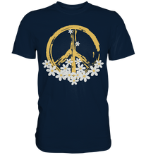 Laden Sie das Bild in den Galerie-Viewer, Gänseblümchen Peace Symbol Shirt Garten T-Shirt Gärtner