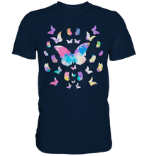Laden Sie das Bild in den Galerie-Viewer, Farbenfrohe Aquarell Schmetterlinge T-Shirt