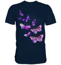 Laden Sie das Bild in den Galerie-Viewer, Lila Schmetterlinge T-Shirt