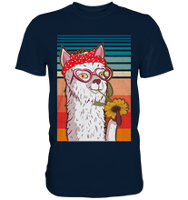 Laden Sie das Bild in den Galerie-Viewer, Lama Sonnenblumen T-Shirt Gärtner Geschenk