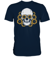 Laden Sie das Bild in den Galerie-Viewer, Totenkopf Sonnenblumen Shirt Gärtner Geschenk Garten