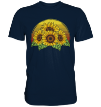 Laden Sie das Bild in den Galerie-Viewer, Retro Sonnenblumen T-Shirt Gärtner Geschenk