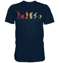 Laden Sie das Bild in den Galerie-Viewer, Fußball Papa Sohn Evolution Vatertag Geschenk Vater T-Shirt