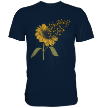 Laden Sie das Bild in den Galerie-Viewer, Schmetterling Sonnenblumen T-Shirt Gärtner Geschenk