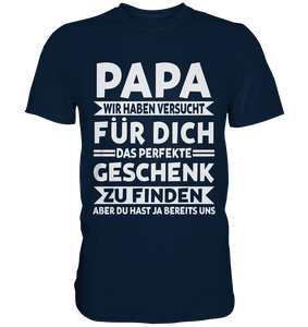 Papa Geschenk Vatertag Kinder Vater T-Shirt