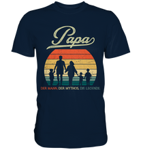 Laden Sie das Bild in den Galerie-Viewer, Papa von 3 Kindern Vatertag Geschenk Vater T-Shirt