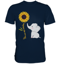 Laden Sie das Bild in den Galerie-Viewer, Elefant Sonnenblumen T-Shirt Gärtner Geschenk
