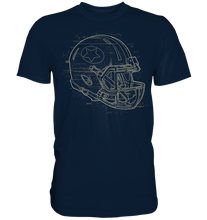 Laden Sie das Bild in den Galerie-Viewer, American Football Helm Kunst Sport T-Shirt