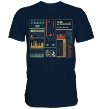 Laden Sie das Bild in den Galerie-Viewer, Analoger modularer Synthesizer Musiker Keyboard T-Shirt