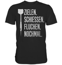 Laden Sie das Bild in den Galerie-Viewer, Lustiger Dart Spruch Dartpfeil Probleme T-Shirt