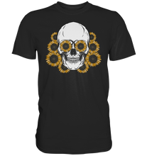 Laden Sie das Bild in den Galerie-Viewer, Totenkopf Sonnenblumen Shirt Gärtner Geschenk Garten