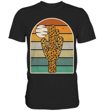 Laden Sie das Bild in den Galerie-Viewer, Kaktus Leopard Retro Pflanzen T-Shirt
