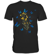 Laden Sie das Bild in den Galerie-Viewer, Blumen Schmetterlinge T-Shirt