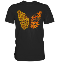 Laden Sie das Bild in den Galerie-Viewer, Sonnenblumen Schmetterling T-Shirt