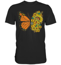 Laden Sie das Bild in den Galerie-Viewer, Sonnenblumen Schmetterling T-Shirt