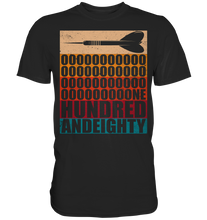 Laden Sie das Bild in den Galerie-Viewer, Vintage Darts Retro Pfeil 180 Einhundertachtzig T-Shirt