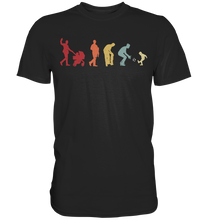 Laden Sie das Bild in den Galerie-Viewer, Fußball Papa Sohn Evolution Vatertag Geschenk Vater T-Shirt