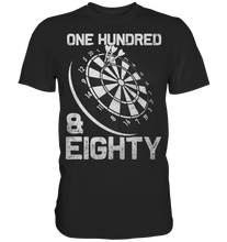 Laden Sie das Bild in den Galerie-Viewer, Darts 180 Triple 20 Dartscheibe einhundertachtzig T-Shirt