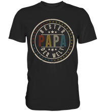 Laden Sie das Bild in den Galerie-Viewer, Bester Papa der Welt Vatertag Geschenk Vintage Vater T-Shirt