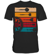 Laden Sie das Bild in den Galerie-Viewer, Retro Dartscheibe Dart Team Darts Pfeile T-Shirt