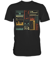 Laden Sie das Bild in den Galerie-Viewer, Analoger modularer Synthesizer Musiker Keyboard T-Shirt