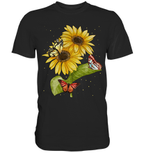 Laden Sie das Bild in den Galerie-Viewer, Sonnenblumen Schmetterlinge T-Shirt