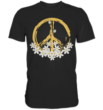 Laden Sie das Bild in den Galerie-Viewer, Gänseblümchen Peace Symbol Shirt Garten T-Shirt Gärtner