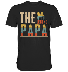 Bester Papa Ever Vatertag Geschenk Retro Vater T-Shirt