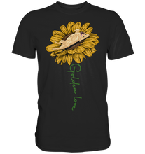 Laden Sie das Bild in den Galerie-Viewer, Labrador Sonnenblumen T-Shirt Garten Motiv Gärtner Hunde Geschenk
