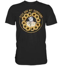 Laden Sie das Bild in den Galerie-Viewer, Katzen Sonnenblumen T-Shirt Gärtner Geschenk Garten