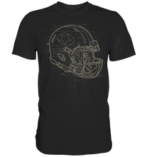 Laden Sie das Bild in den Galerie-Viewer, American Football Helm Kunst Sport T-Shirt